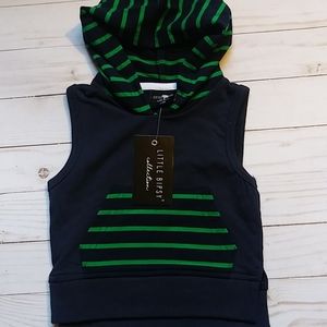 3-6month Little Bipsy hooded pull over vest